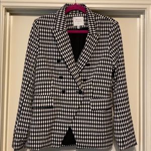 Lightweight Black and White Blazer, Size:M NWOT